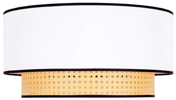 Plafonieră Duolla BOHO 1xE27/15W/230V d. 45 cm alb/ratan