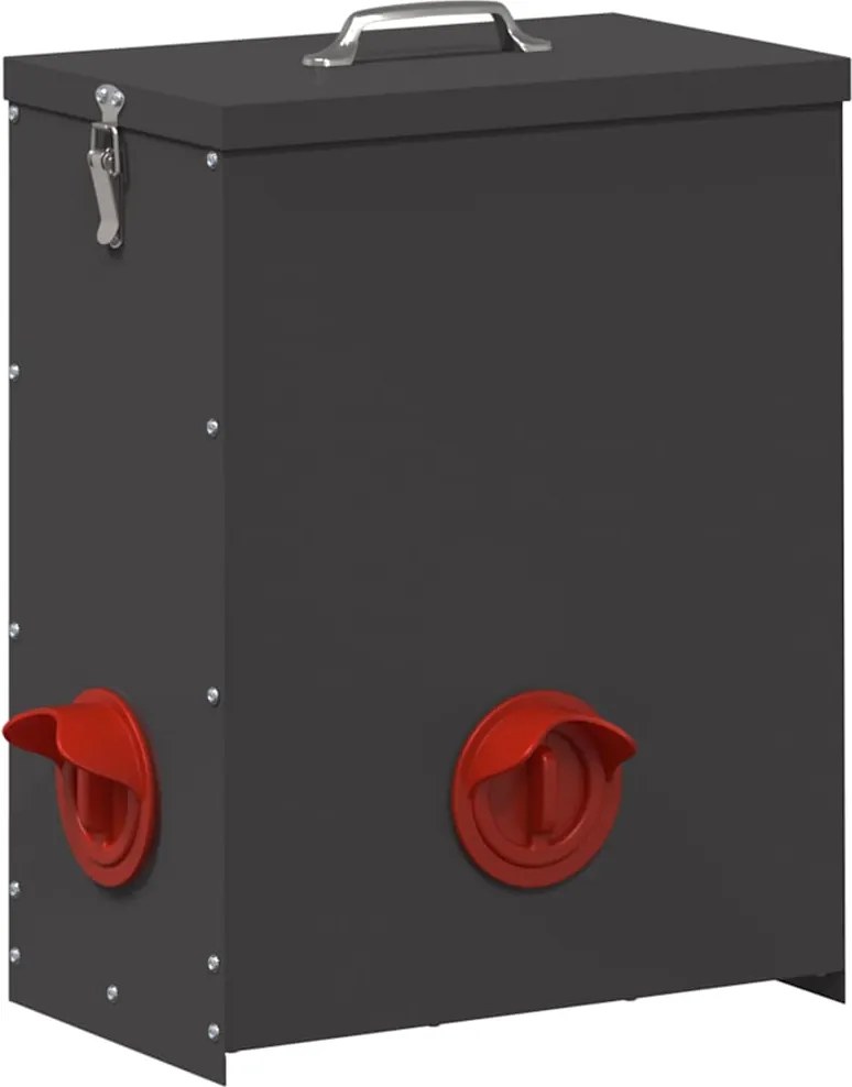 vidaXL Feeder pentru pui Negru 32,5 x 20,5 x 43 cm