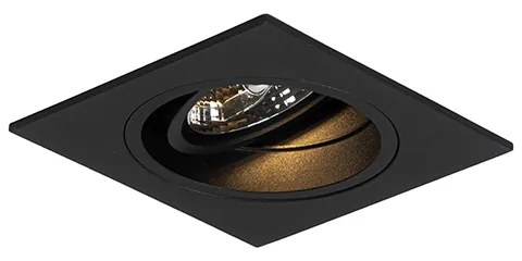 Spot modern îngropat negru reglabil - Chuck 70