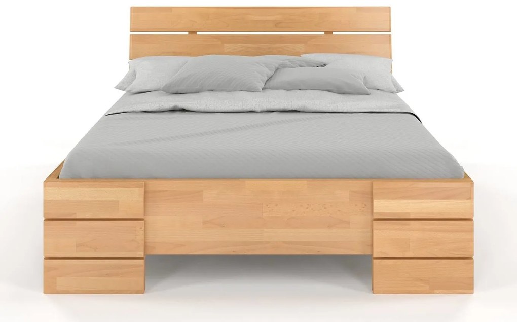 Pat matrimonial 160 cm Lorenskog High (fag). Promo -27%. 800250