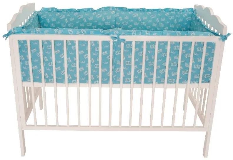 MyKids - Lenjerie Crowns 4+1 Piese 120x60, Turquoise