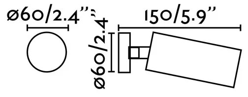 Aplica cu spot tip proiector STAN White 43722