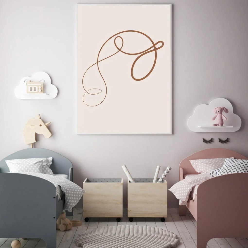 Poster - Abstracție cu linii (A4)