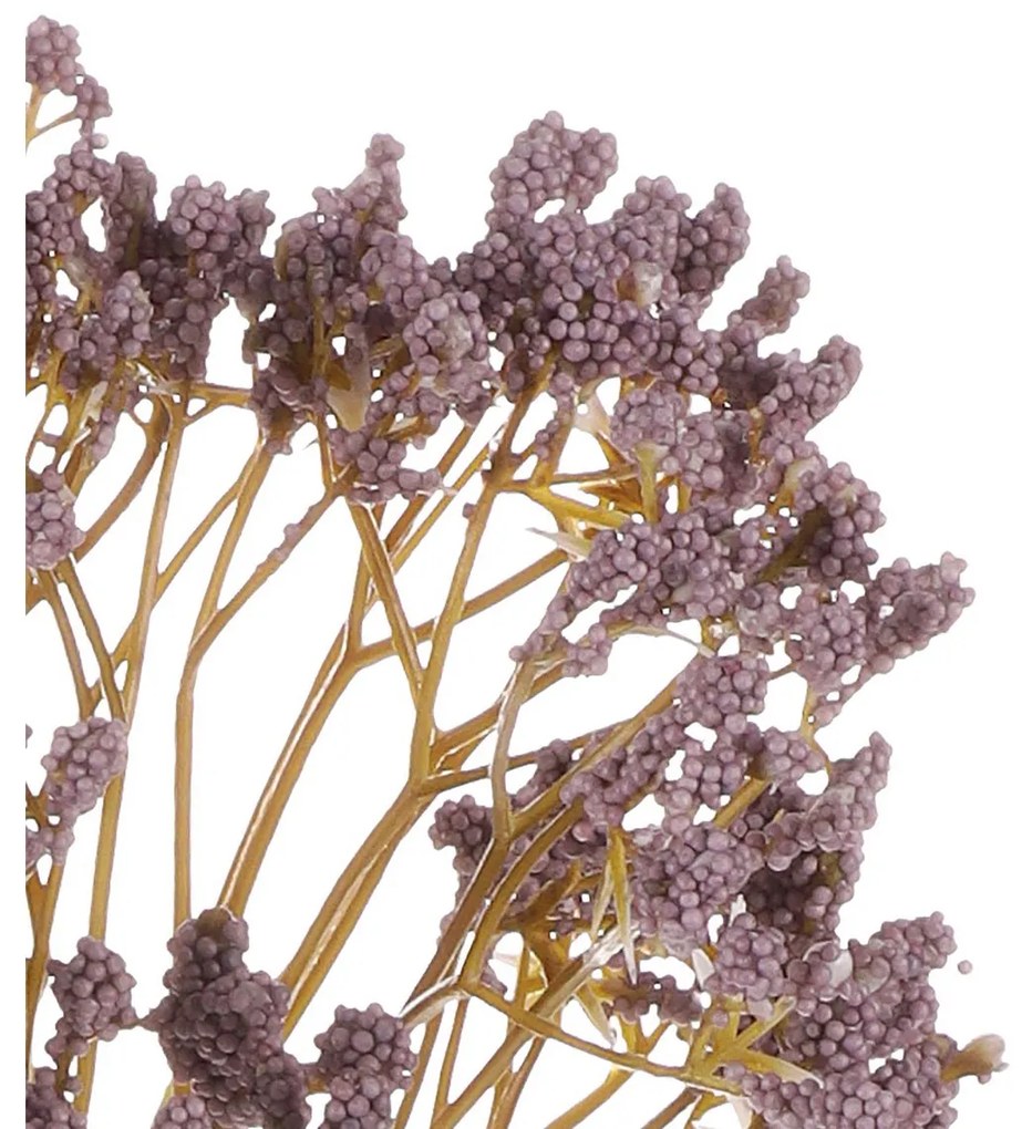 Floare artificială Gypsophila violet închis, 15 x15 x 65 cm