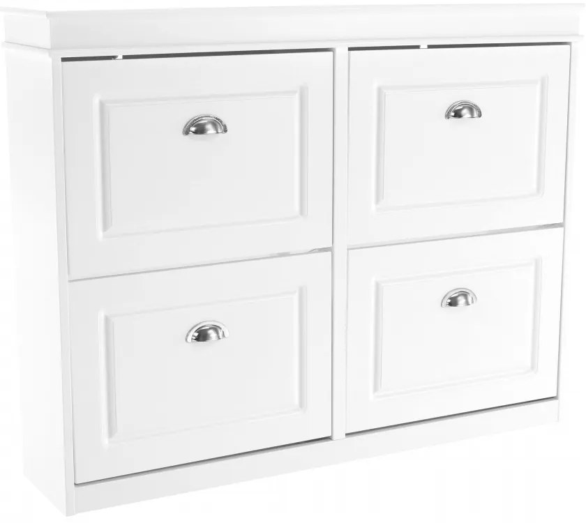 Pantofar, 4 compartimente, alb, SEBER TYP 5