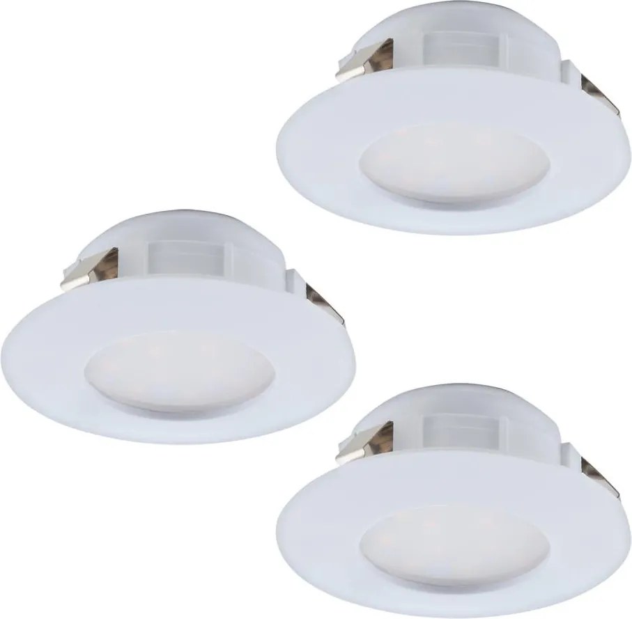 Eglo 95821 - Set 3x spoturi LED încastrate pentru baie PINEDA, 4,9 W, 230 V, IP44