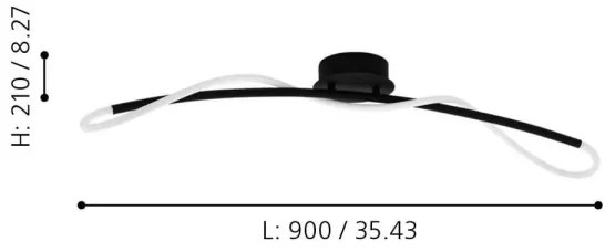 Eglo 99381 - Plafonieră LED EGIDONELLA LED/20W/230V