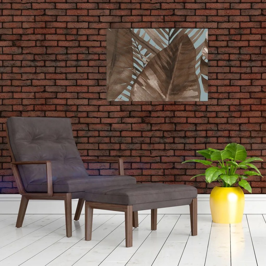 Tablou - Frunze de palmier acvarel (70x50 cm)