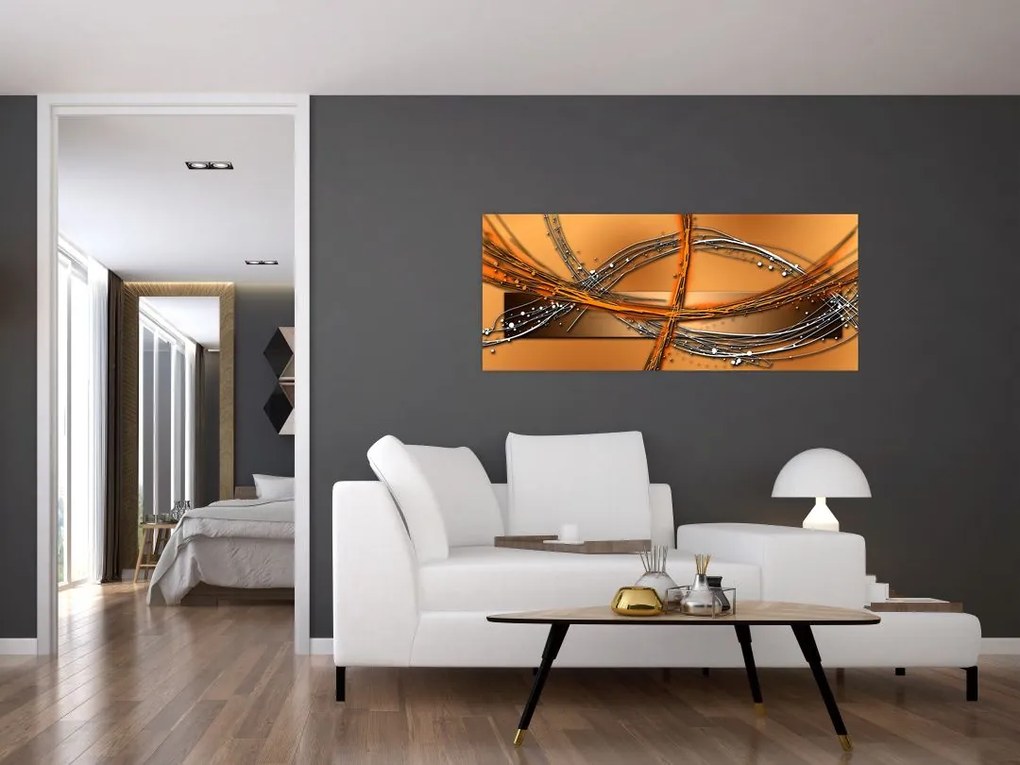 Tablou abstact (120x50 cm)