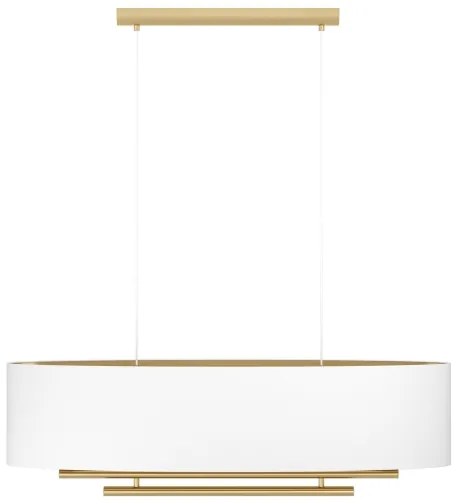 Lustră pe cablu Eglo 390182 PINETARA 4xE27/40W/230V alb/auriu