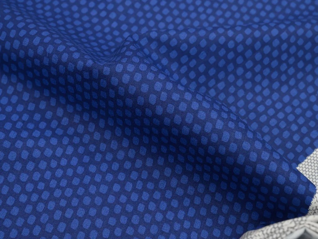 Lenjerie de pat din bumbac Renforce LUKA albastra Dimensiunile lenjeriei: 70 x 90 cm | 140 x 200 cm