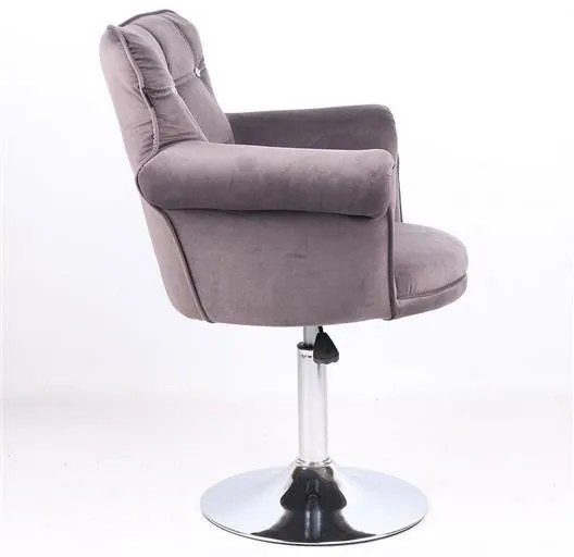 HR804CN Scaun Grafit din Catifea