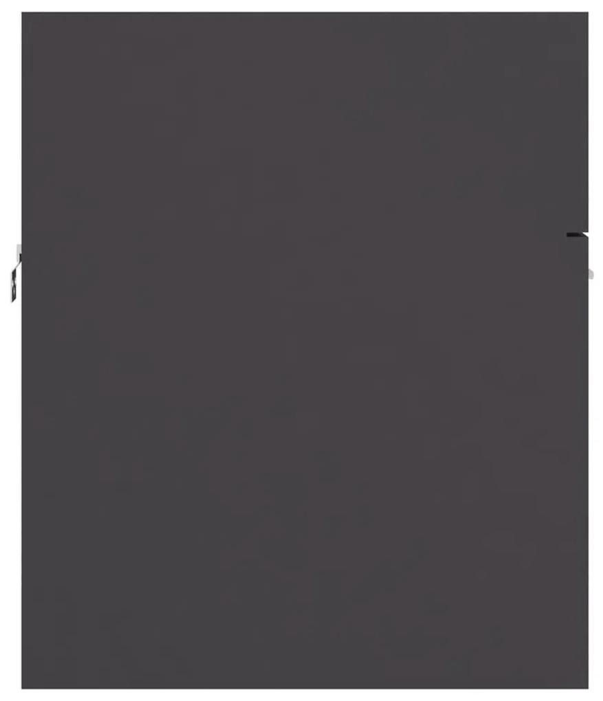 Dulap cu chiuveta incorporata, gri, PAL Gri, 80 x 38.5 x 46 cm