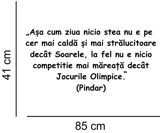 Sticker perete citat Pindar