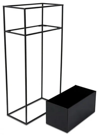 Suport pentru flori 90x44 cm, negru