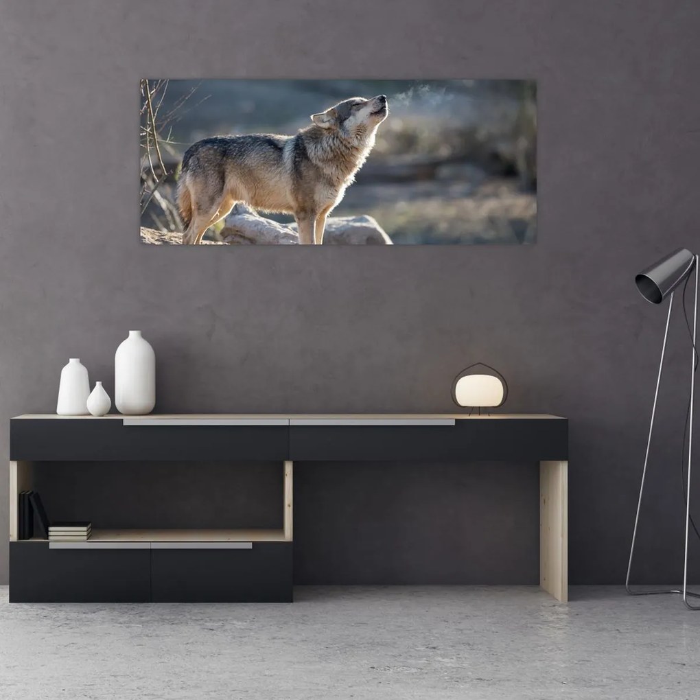 Tablou - Lupul urlător (120x50 cm)