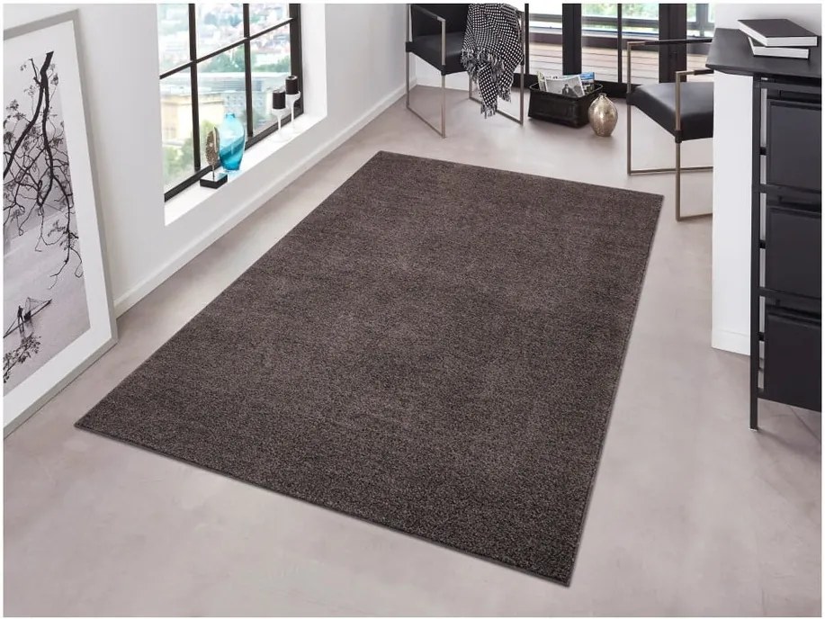 Covor Hanse Home Pure, 140x200 cm, gri antracit