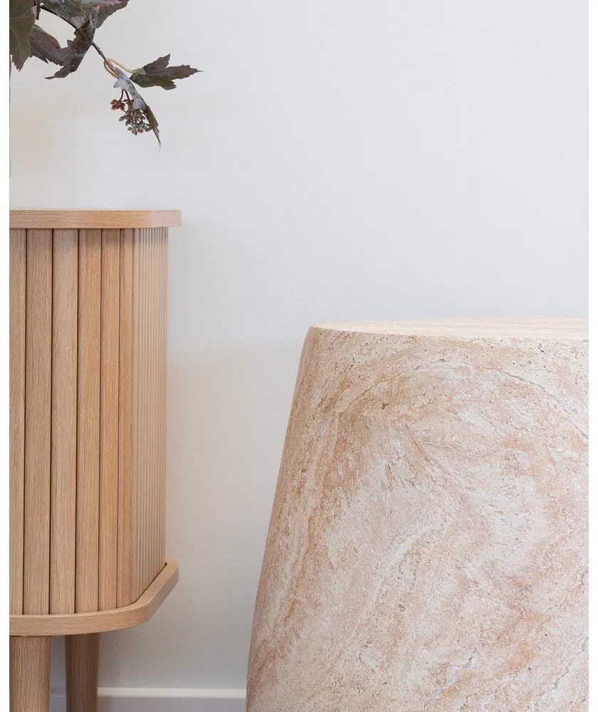 Măsuță de grădină rotundă din piatră ø 47,5 cm Bonn – House Nordic