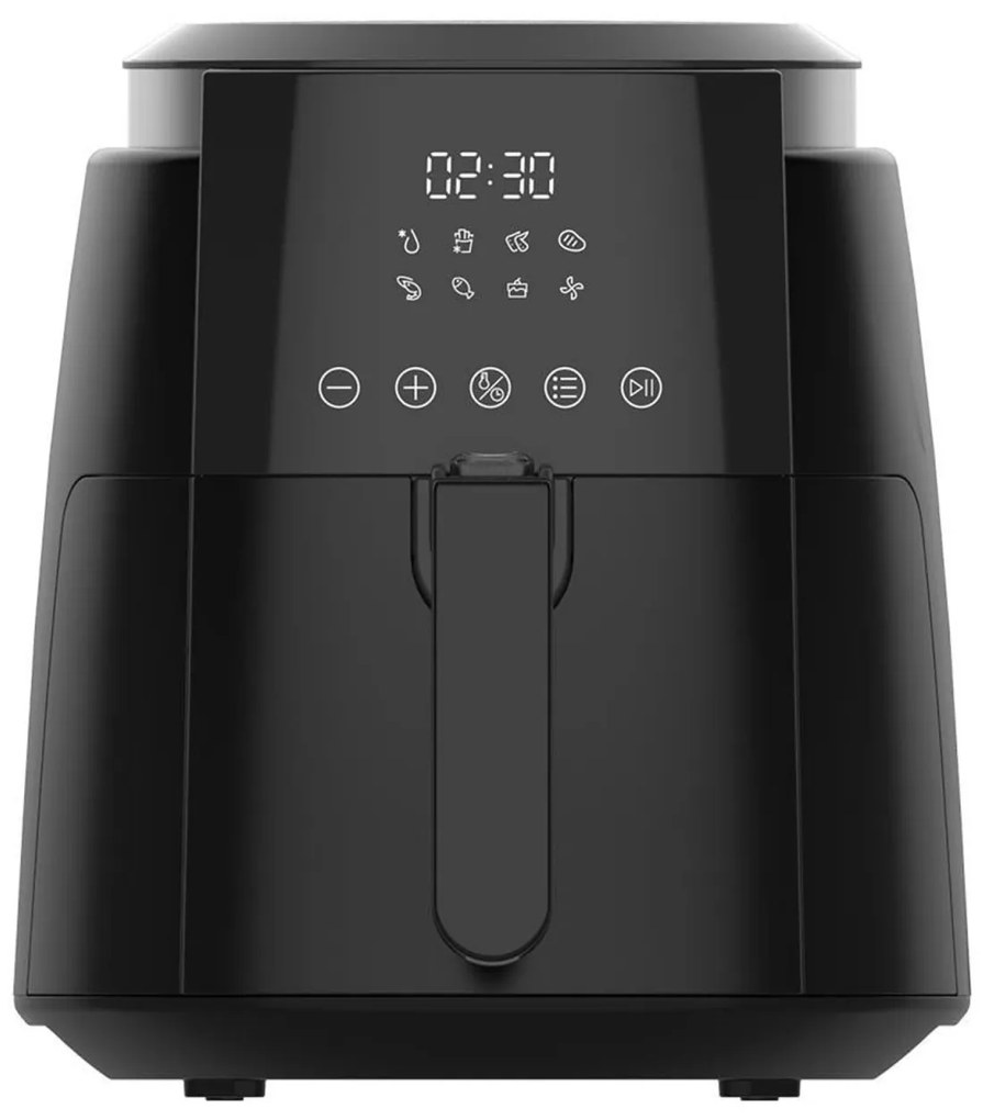 Friteuza rapida cu aer cald Kumtel Digital Fast Fryer ,Pentru gatit fara ulei ,Putere 1500 W ,Capacitate 5.5L ,Display digital ,Functie deshidratare,