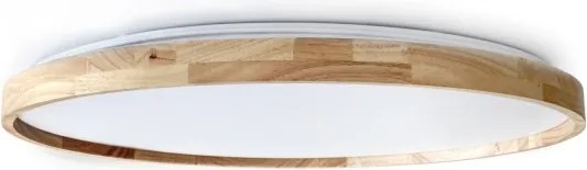 Brilagi - Corp de iluminat LED dimabil ALSON LED/72W/230V 3000-6500K stejar Ø 78 cm + telecomandă