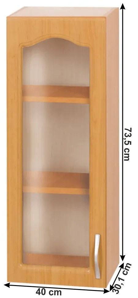 Dulap superior de bucătărie Leite MDF klasik W40S/S (S). 788697