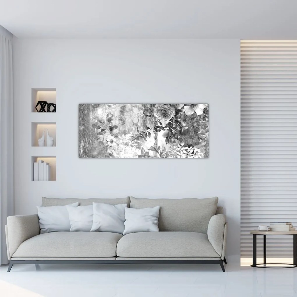 Tablou - Grădină romantică (120x50 cm)