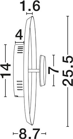 Plafoniera LED stil modern DORELL negru