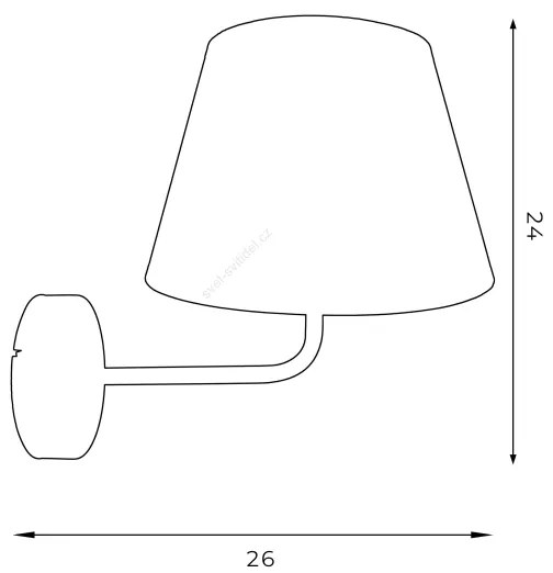 Lampă de perete ARDEN 1xE27/60W/230V verde/auriu