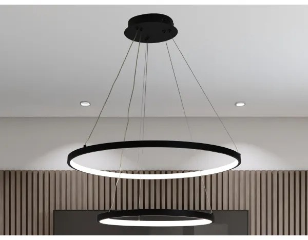 Lustră LED dimabilă pe cablu LED/75W/230V 3000-6500K + telecomandă