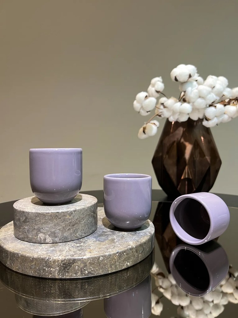 Pahar Ceramica Senso Novum (Lila-Mov Deschis, Lucios, 250ml) Gresie Glazurata Manual