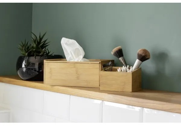 WENKO 23925100 - Dispenser pentru șervețele TERRA 25x13 cm maro