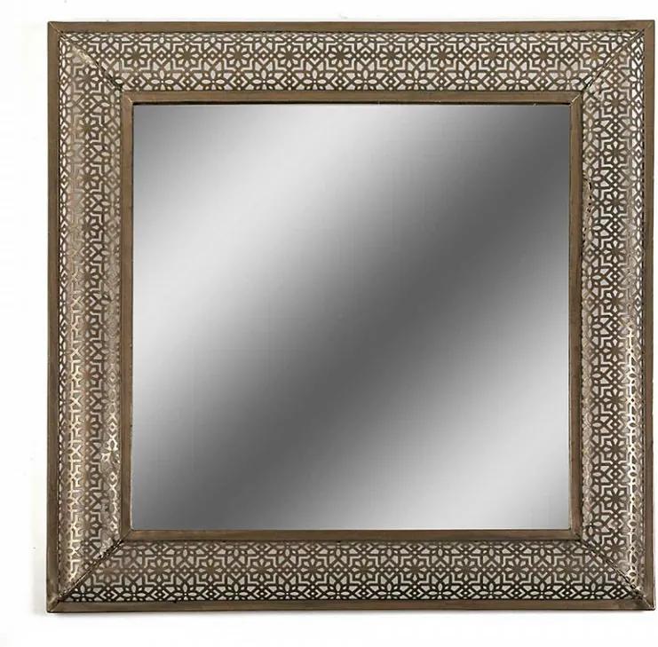Oglinda patrata maro alama din metal 80x80 cm pentru perete Square Mirror Versa Home