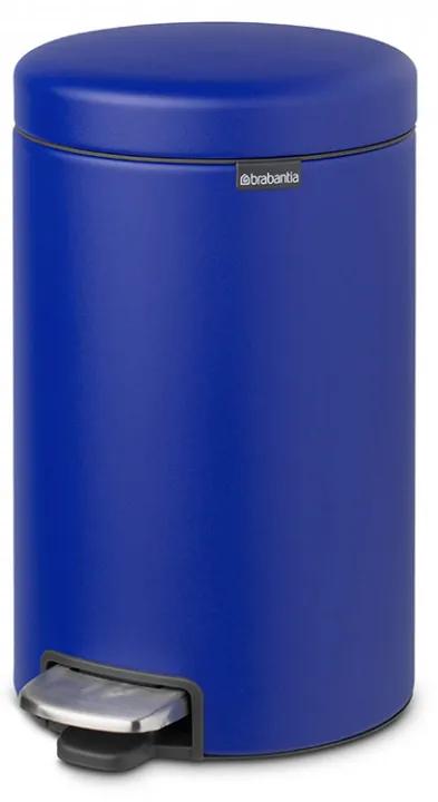 Coș de gunoi cu pedală Brabantia NewIcon 12L, Mineral Powerful Blue 1005534