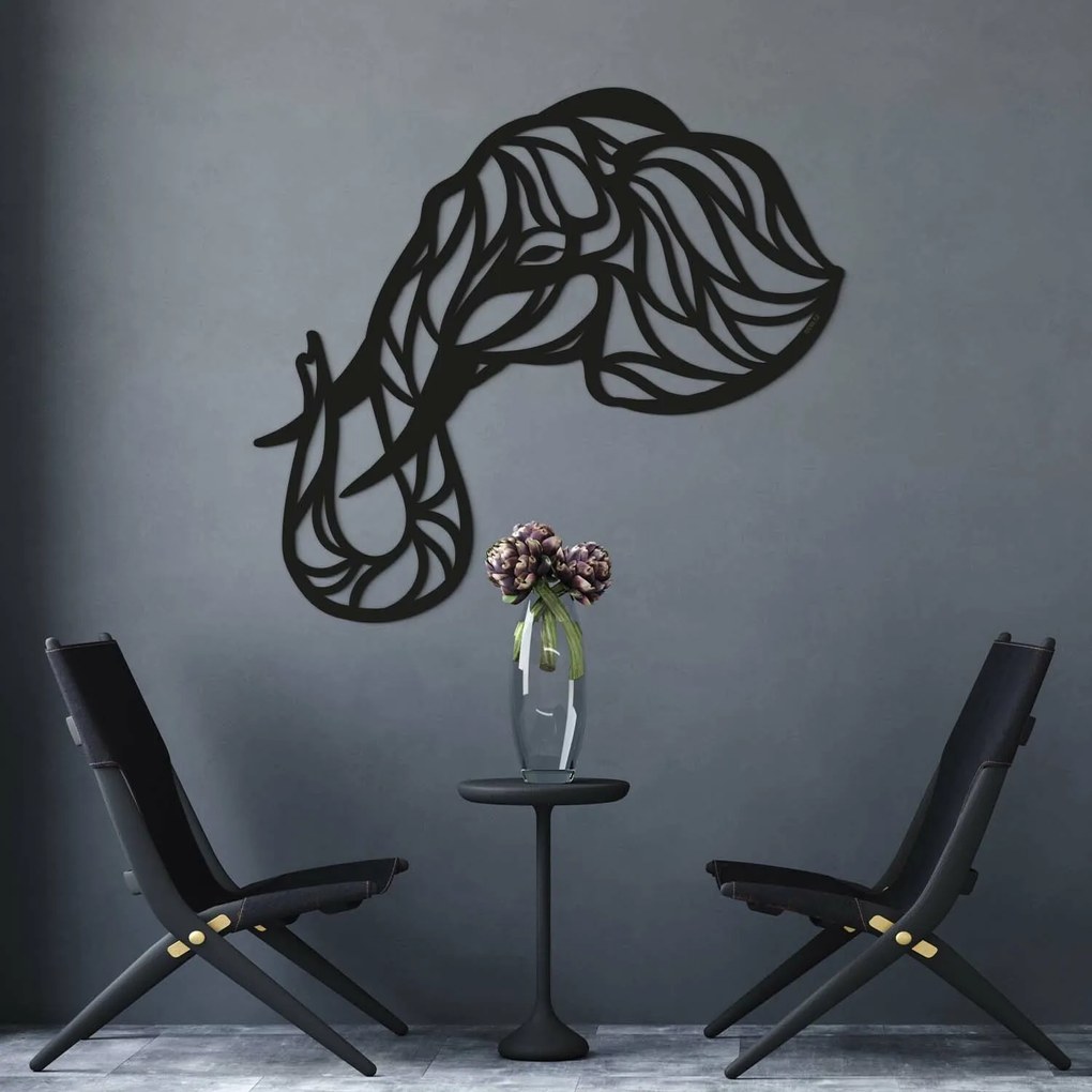 DUBLEZ | Decorațiune din lemn pentru perete - Elefant