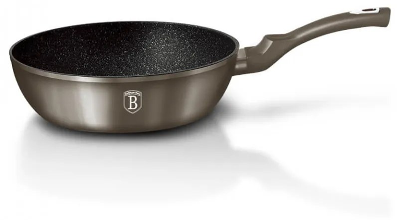 Tigaie cu capac adanca 24 cm Carbon Metallic Line Berlinger Haus BH 1237N