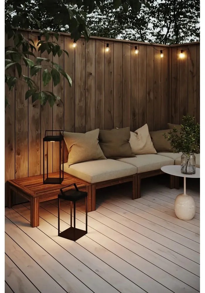 Felinar cu LED negru solar/cu USB (înălțime 42 cm) pentru exterior Pure – Markslöjd