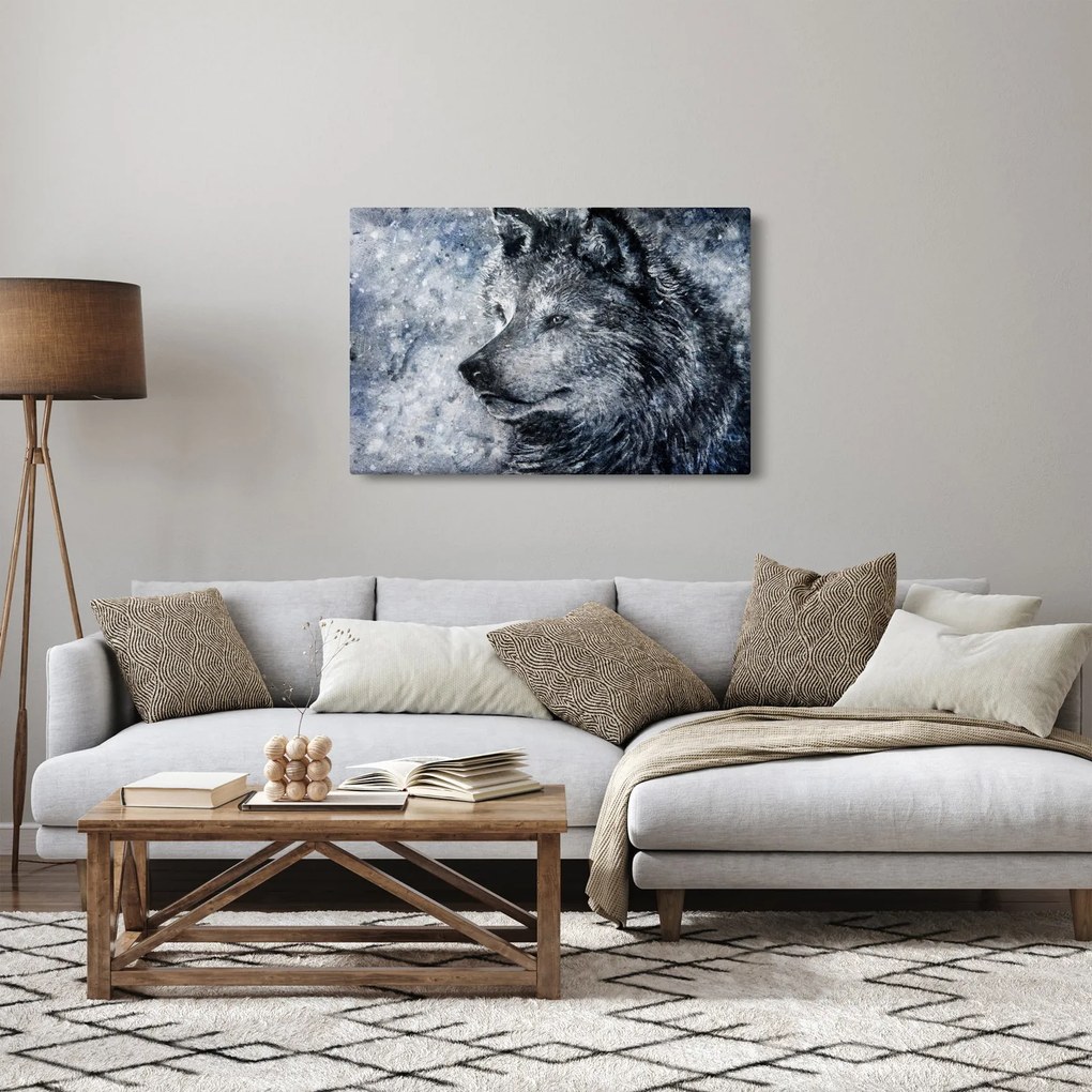 Tablou - Lupul din desene animate (90x60 cm)