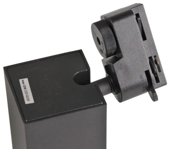 Spot pentru sistem de șină SQUARE 1xGU10/10W/230V negru
