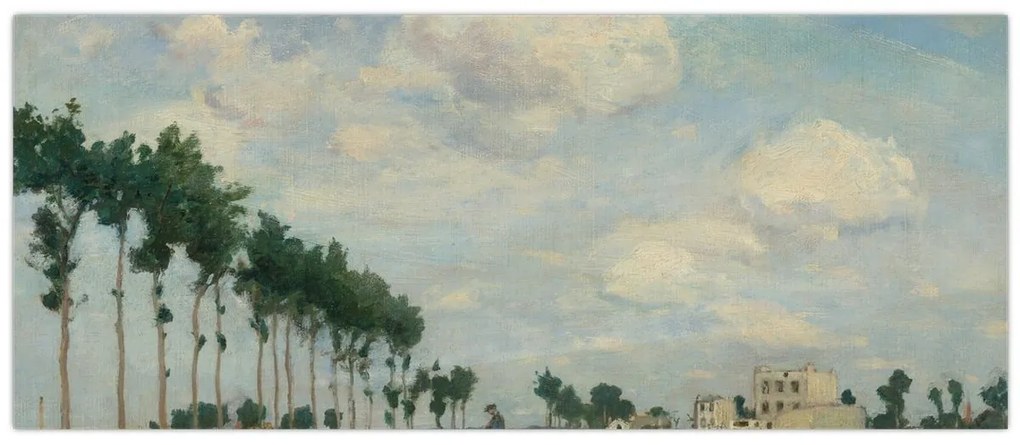 Tablou - Johan Barthold Jongkind, The Towpath, reproducere (120x50 cm)
