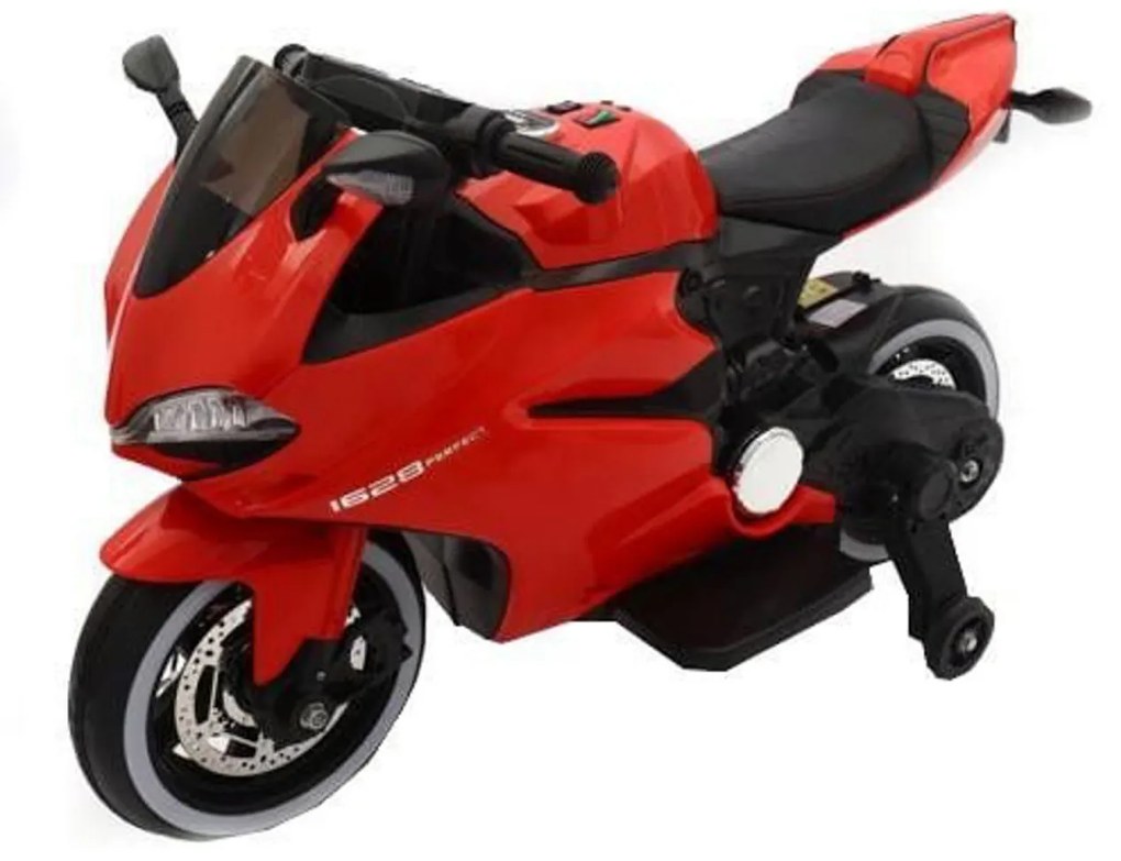 Motocicleta Electrica cu Acumulator Pentru Copii NOVOKIDS™ Napoleon Premium Motor, 3-7 ani, max 30 kg, Cu Sunete si Lumini LED, sa din piele,