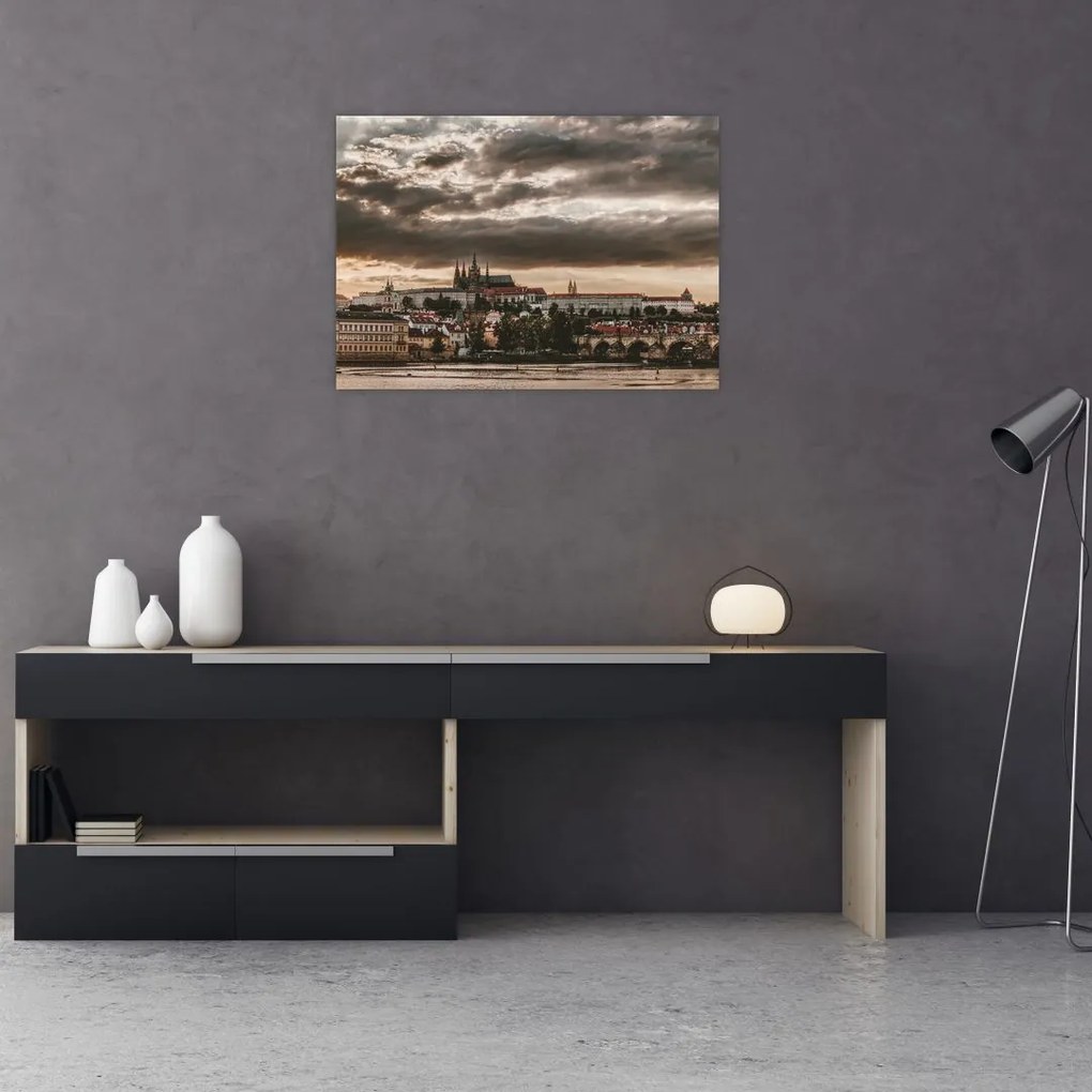 Tablou Castelului Praga în amurg (70x50 cm)