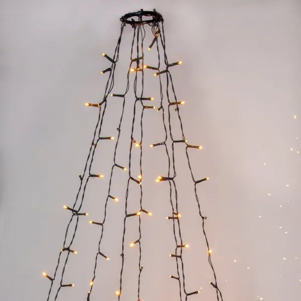 Instalație LED de Crăciun de exterior GOLDEN 360xLED 2m IP44 alb cald Eglo 411517