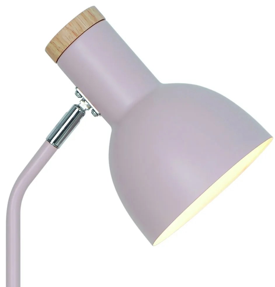Lampa de birou camera copii cu suport telefon si pixuri, Devone roz