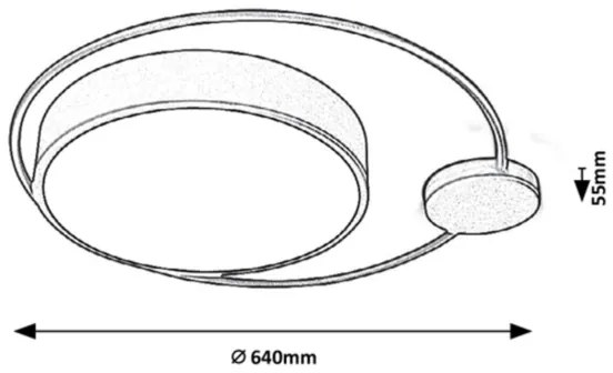 Rabalux Plafonieră LED 48 W, 230 V
