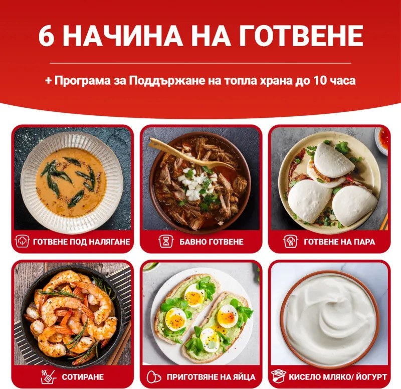 Multicooker Instant Pot Classic Mini 140800801, 800W, 3.8 l, 7 programe, Afisaj LCD, Otel inoxidabil, Alb