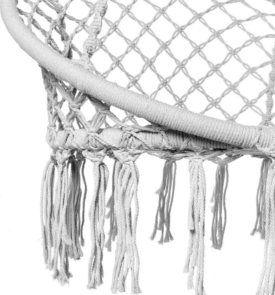 Scaun suspendat KOLUMBIA gri cu perna