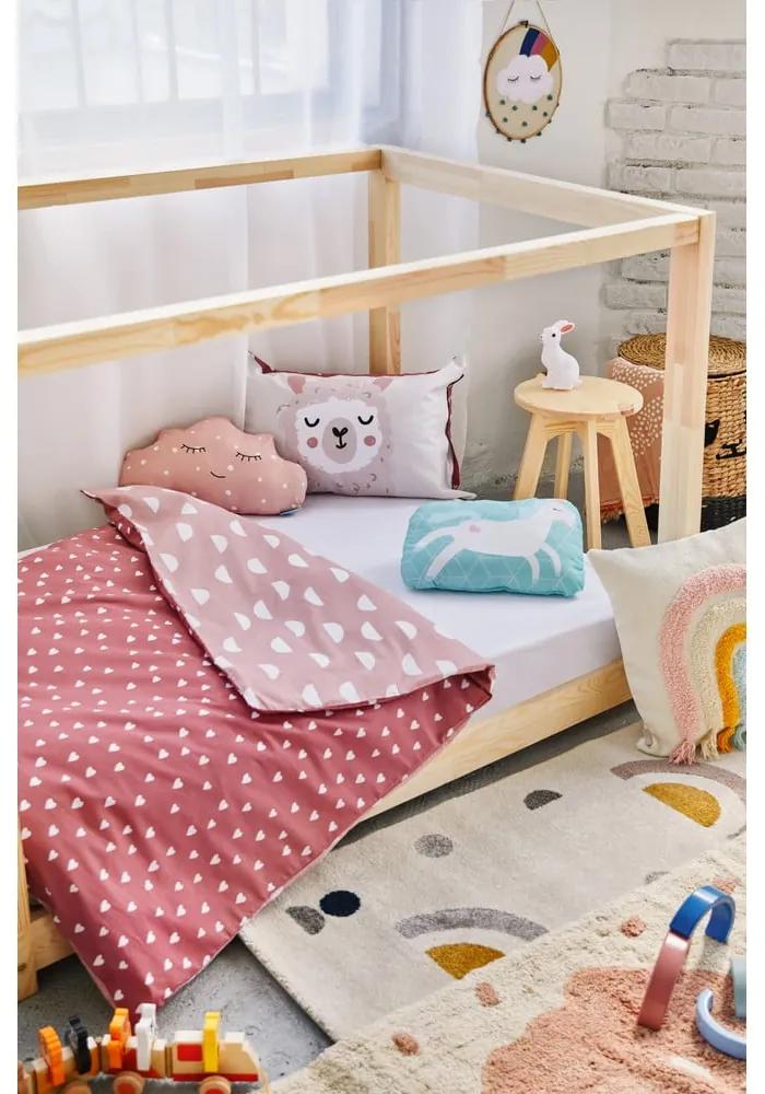 Lenjerie de pat pentru copii din bumbac 140x200 cm Lama – Bonami Selection