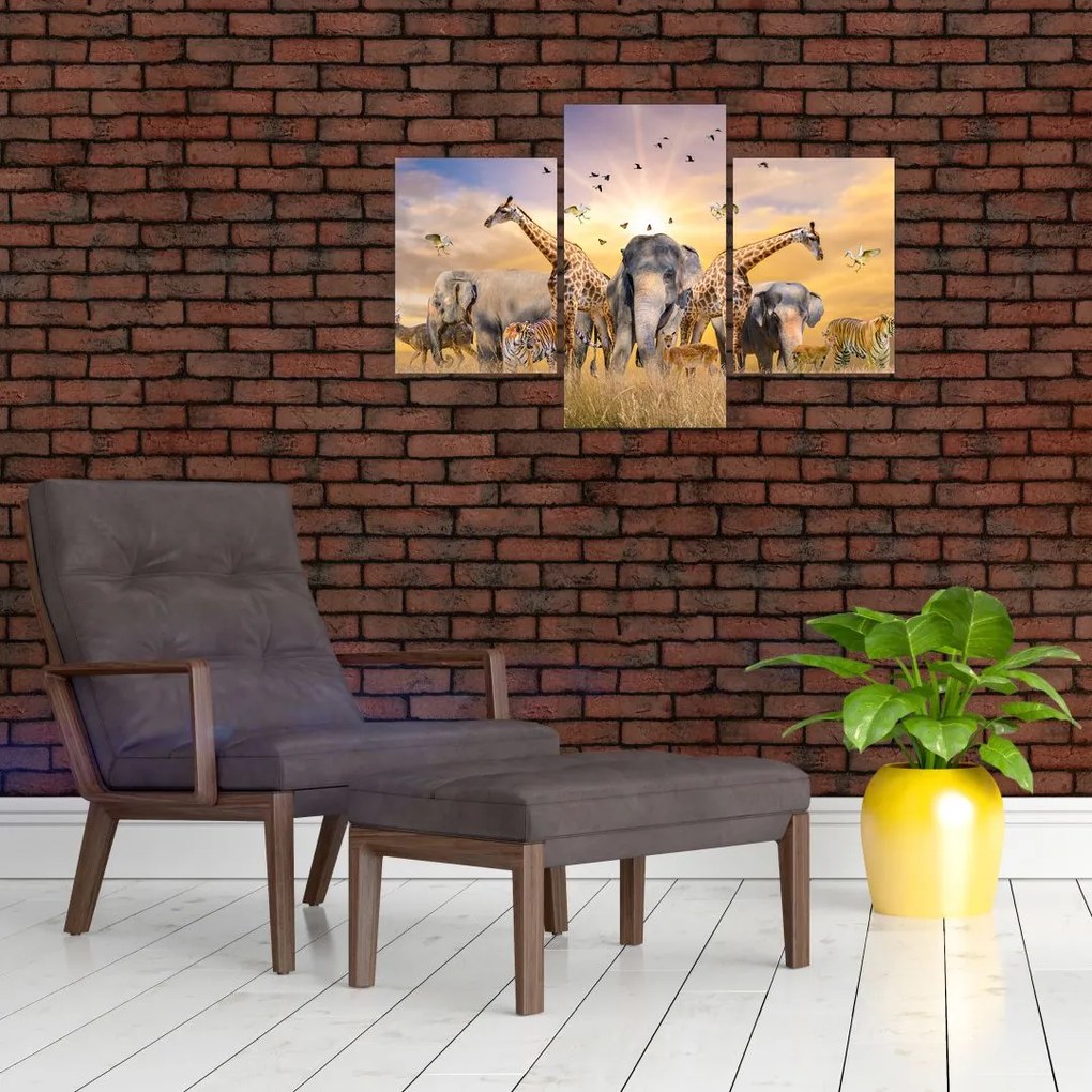 Tablou - Animae din Africa (90x60 cm)