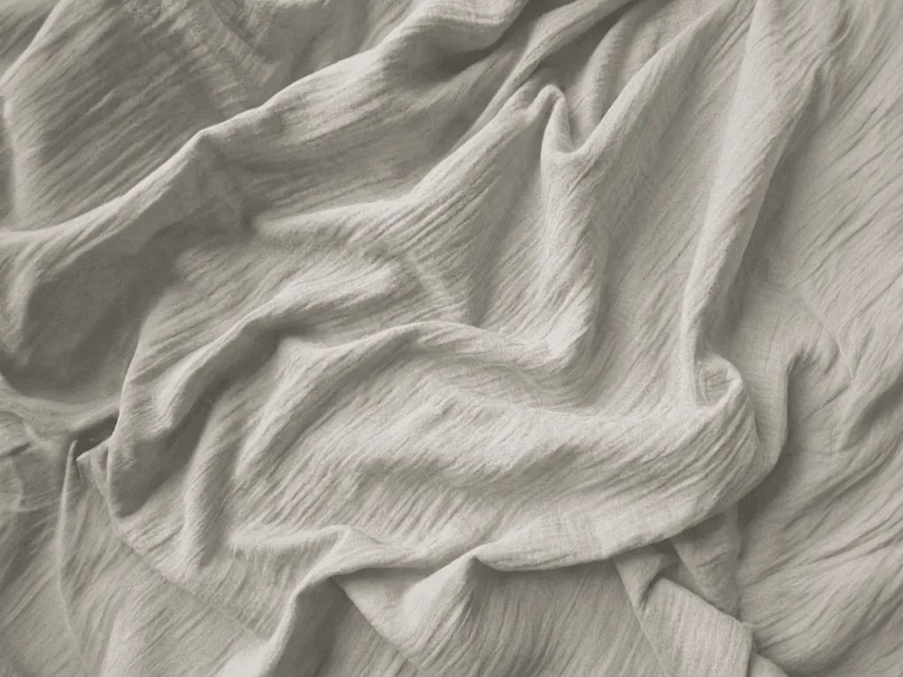 Lenjerie de pat PURELY muselina gri deschis Dimensiunile lenjeriei: 80 x 80 cm | 155 x 220 cm