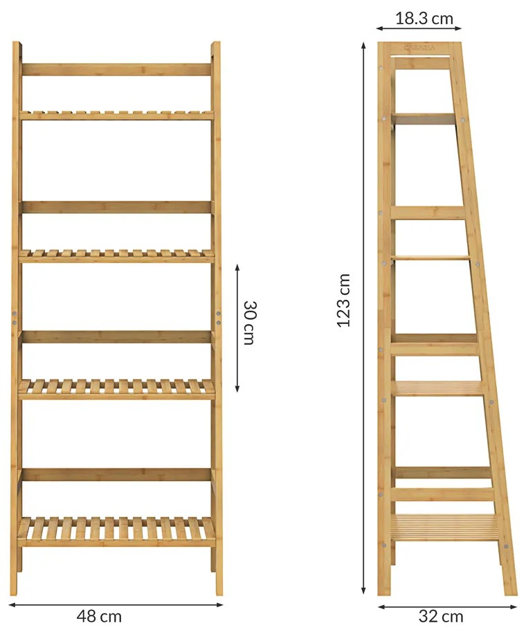 Deuba Raft din bambus 123x48x32 cm